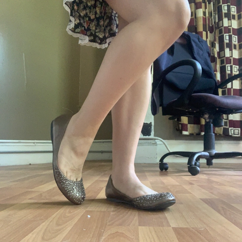 Banana Republic Bronze Accent Ballet Flats